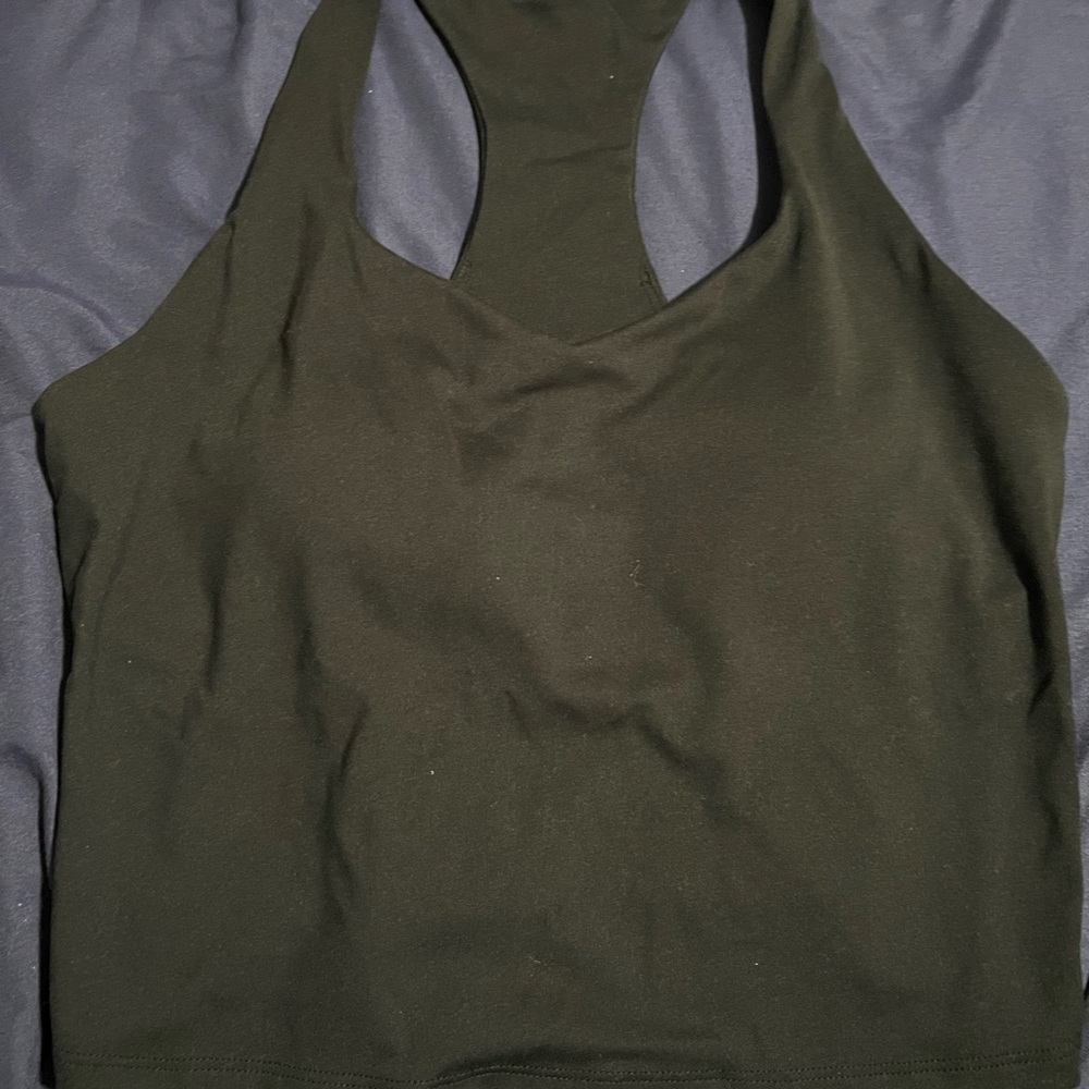 Black Racerback Tank Top Bra